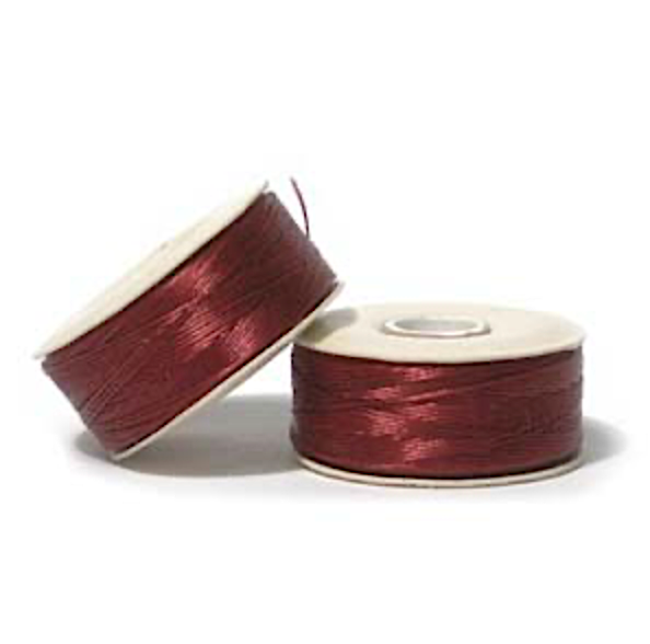 Red Nymo Beading Thread Size B - One Bobbin