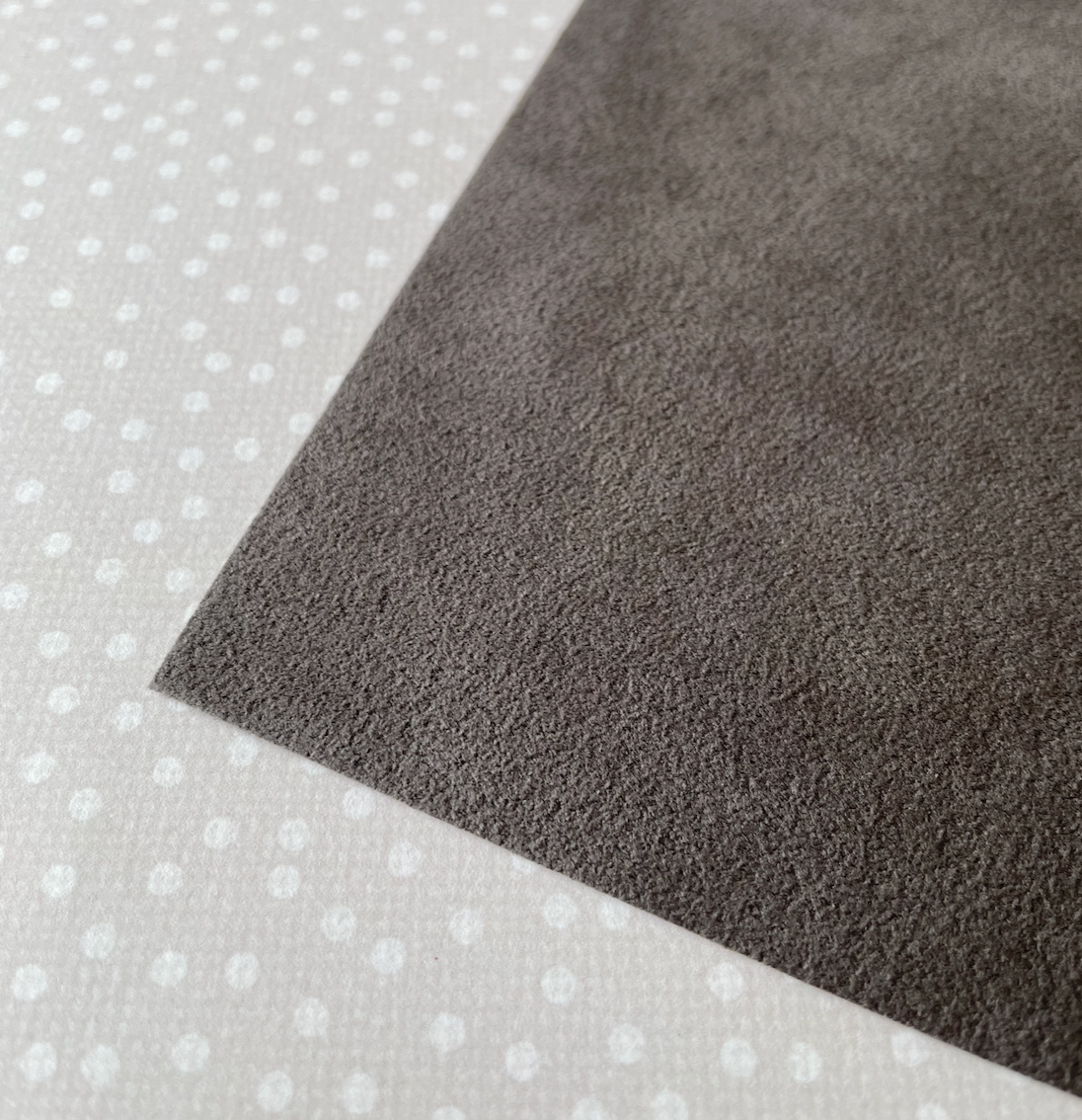 Executive Grey Beading Foundation Ultra Suede Backing 21.5 x 21.5 cm
