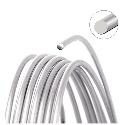 18 Gauge Silver Colour Round Craft Wire by Beadsmith Pro Quality Non Tarnish 4yd