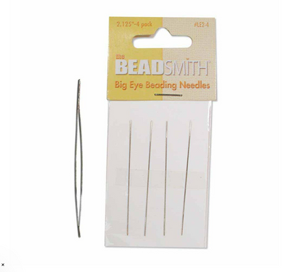 Big Eye Beading Needles 5.5 cm Pack of 4