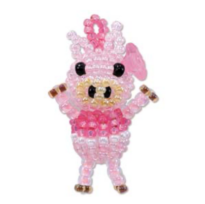 Piglet Beading Kit Mascot Children Craft Kit by Miyuki