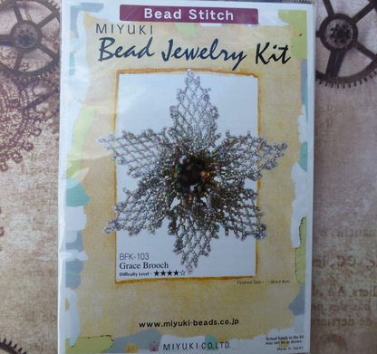 Grace Brooch Miyuki Beading Kit