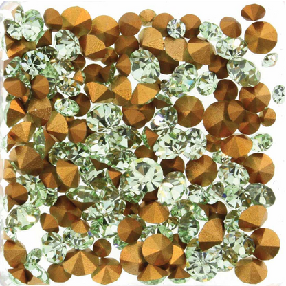 Crystalite Preciosa Chaton Rhinestones - 5 Grams of Mix Sizes