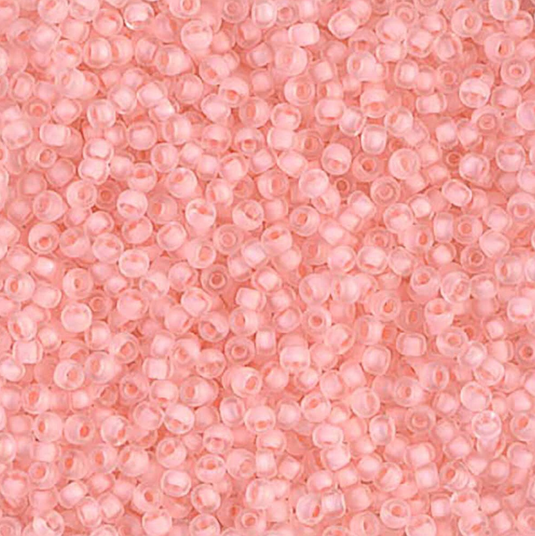 Semi Matte Baby Pink Lined Crystal  11-1934 Miyuki 11/0 Round Japanese Seed Beads 20 grams