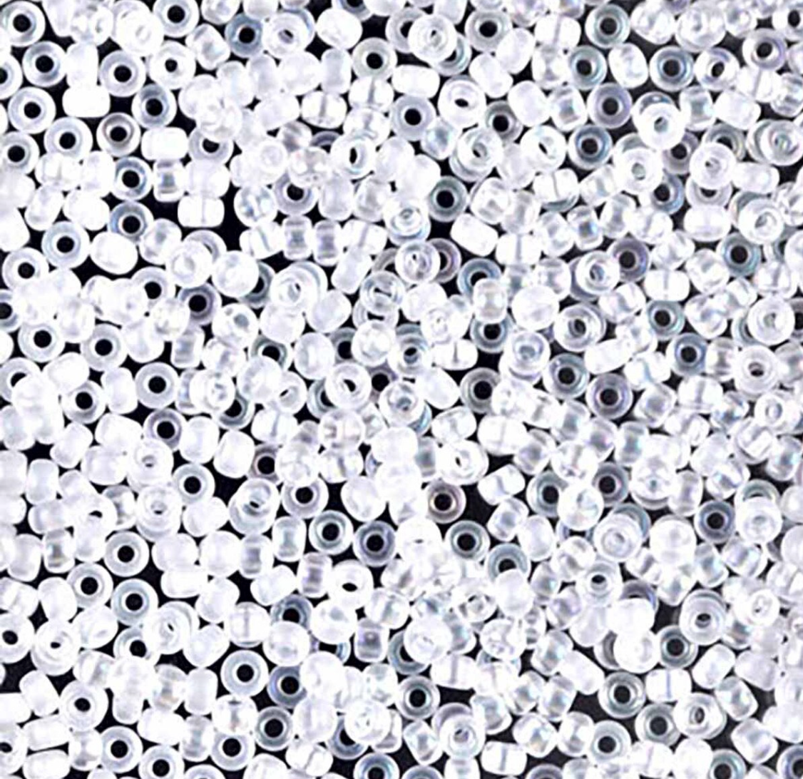 Semi Matte Crystal AB 11-0131SFR Miyuki 11/0 Round Japanese Seed Beads 20 grams