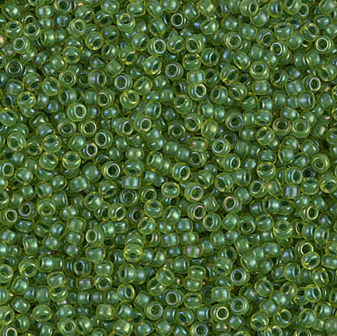 Semi Matte Jade Lined Yellow AB 11-1926 Miyuki 11/0 Round Japanese Seed Beads 20 grams