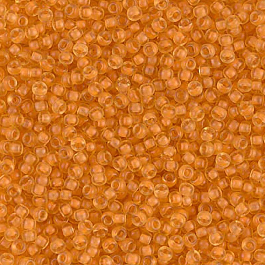 Semi Matte Peach Lined Light Amber 11-1937 Miyuki 11/0 Round Japanese Seed Beads 20 grams