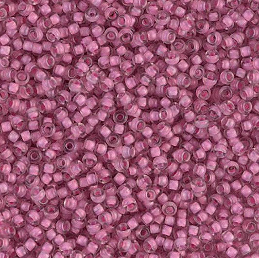 Semi Matte Rose Lined Crystal 11-1931 Miyuki 11/0 Round Japanese Seed Beads 20 grams