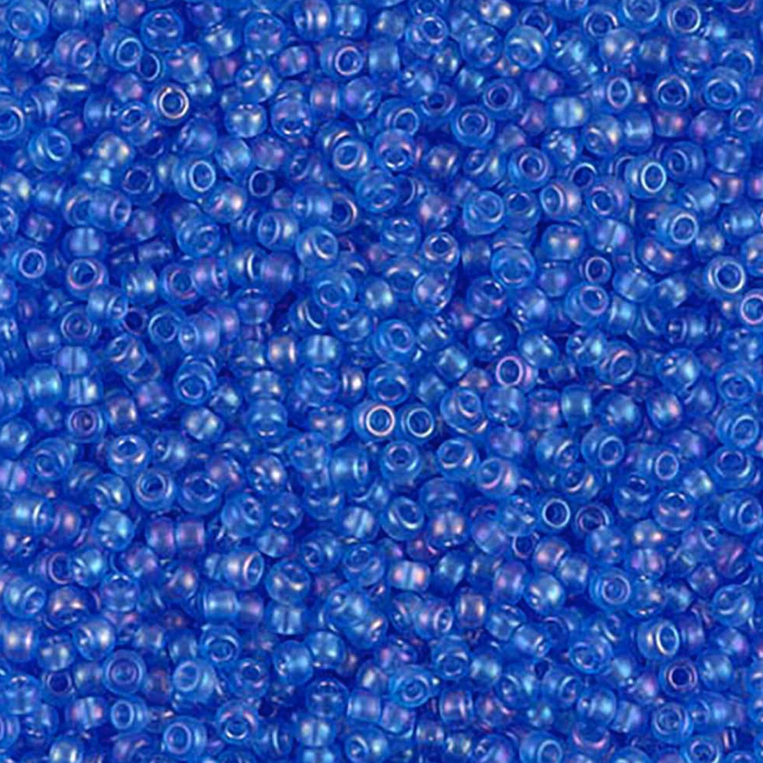 Semi Matte Sapphire AB 11-0150SFR Miyuki 11/0 Round Japanese Seed Beads 20 grams