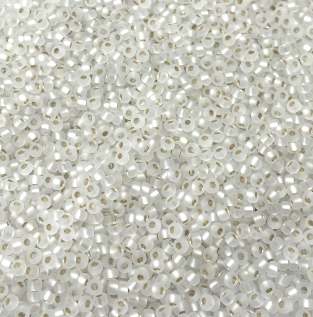 Semi Matte Silver Lined Crystal 11-1901 Miyuki 11/0 Round Japanese Seed Beads 20 grams