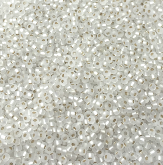 Semi Matte Silver Lined Crystal 11-1901 Miyuki 11/0 Round Japanese Seed Beads 20 grams