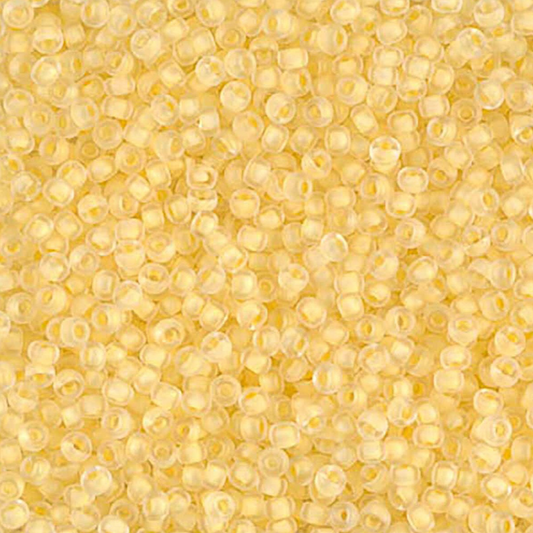 Semi Matte Yellow Lined Crystal 11-1921 Miyuki 11/0 Round Japanese Seed Beads 20 grams