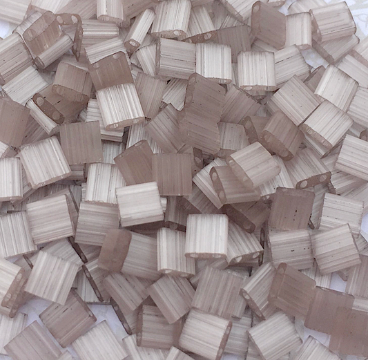 Silk Pale Lilac Miyuki Tila Beads 8 grams