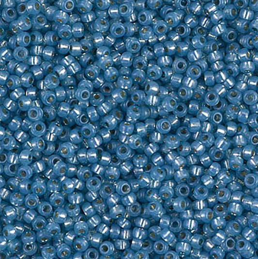 Silver Lined Aqua Duracoat 11-4242 Miyuki 11/0 Round Japanese Seed Beads 20 grams