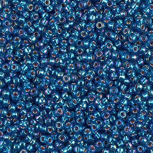 Silver Lined Capri Blue AB 11-1025 Miyuki 11/0 Round Japanese Seed Beads 20 grams
