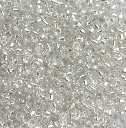 Silver Lined Crystal 8-91 Miyuki 8/0 Round Japanese Seed Beads 20 grams