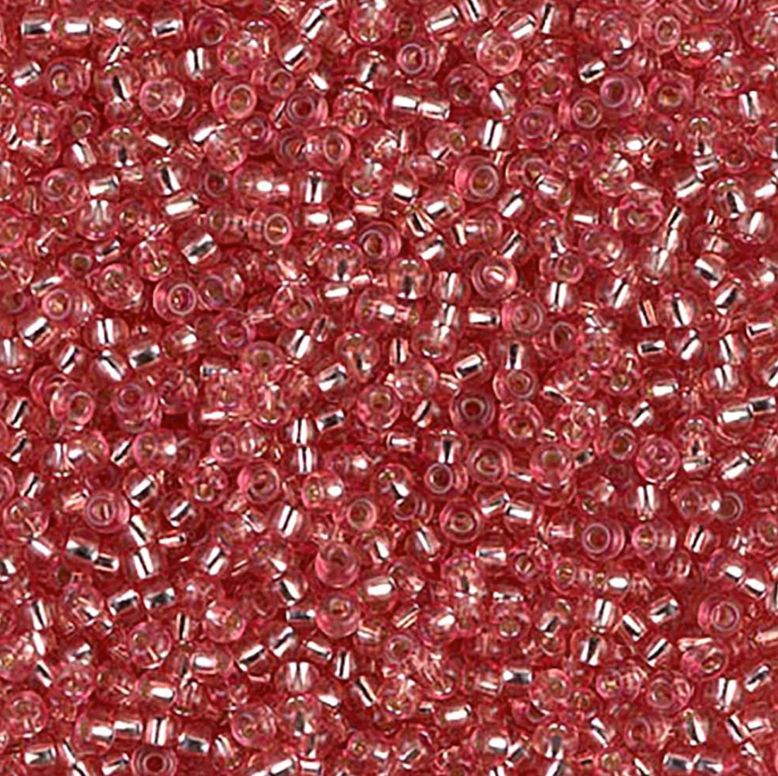 Silver Lined Dark Coral Dyed 11-1660 Miyuki 11/0 Round Japanese Seed Beads 20 grams