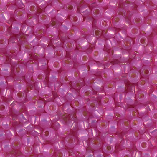 Silver Lined Dusty Rose Duracoat 8-4238 Miyuki 8/0 Round Japanese Seed Beads 20 grams
