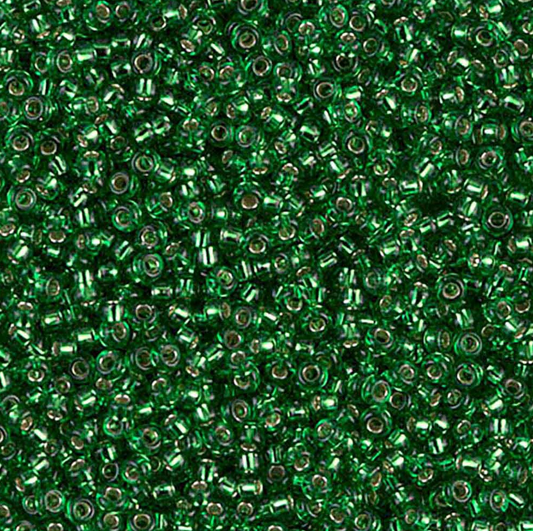 Silver Lined Green 11-0016 Miyuki 11/0 Round Japanese Seed Beads 20 grams