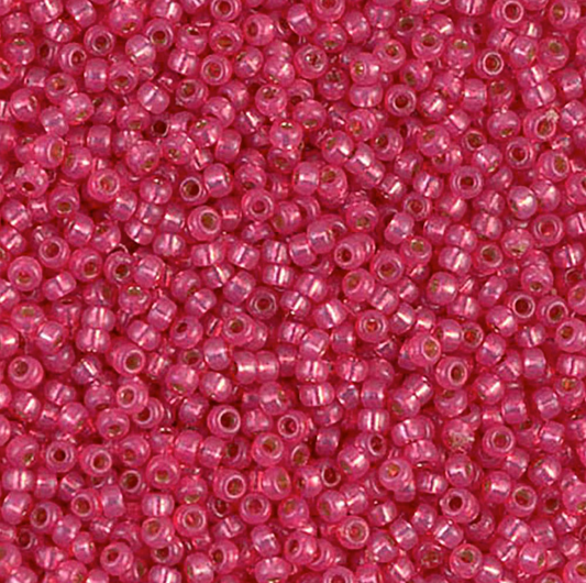 Silver Lined Hot Pink Duracoat 11-4239 Miyuki 11/0 Round Japanese Seed Beads 20 grams
