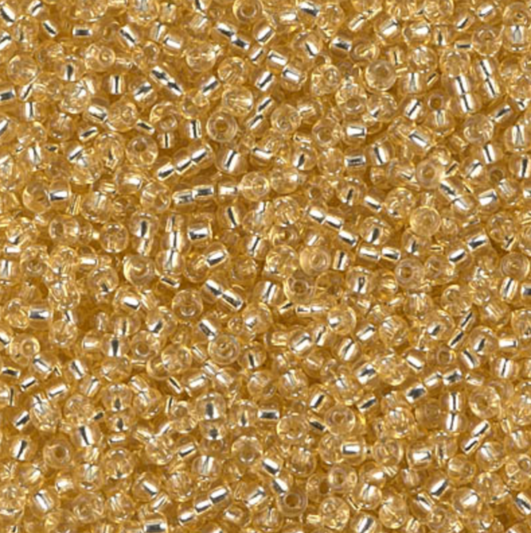 Silver Lined Light Gold 11-0002 Miyuki 11/0 Round Japanese Seed Beads 20 grams