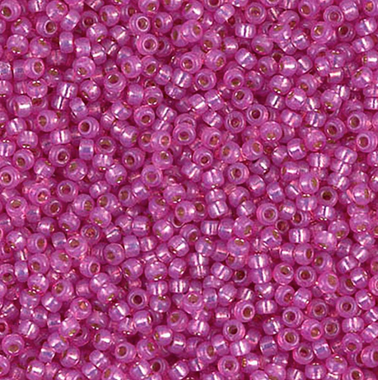 Silver Lined Paris Pink 11-4238 Miyuki 11/0 Round Japanese Seed Beads 20 grams