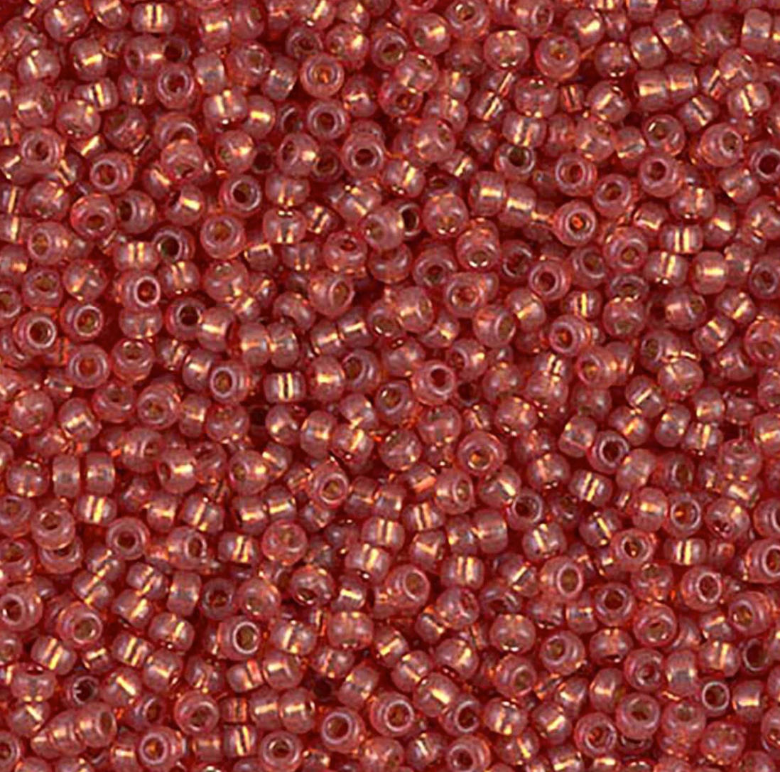Silver Lined Persimmon Duracoat 11-4244 Miyuki 11/0 Round Japanese Seed Beads 20 grams