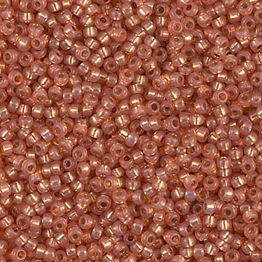 Silver Lined Rose Gold Duracoat 11-4233 Miyuki 11/0 Round Japanese Seed Beads 20 grams