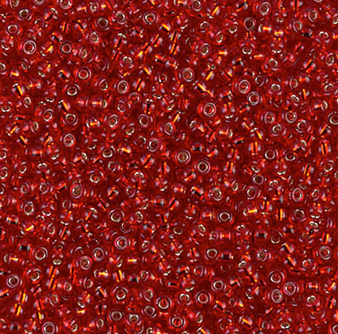 Silver Lined Ruby 11-0011 Miyuki 11/0 Round Japanese Seed Beads 20 grams