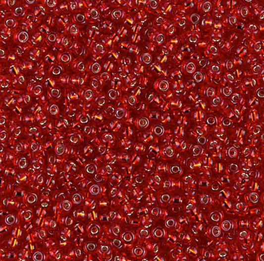 Silver Lined Ruby 11-0011 Miyuki 11/0 Round Japanese Seed Beads 20 grams