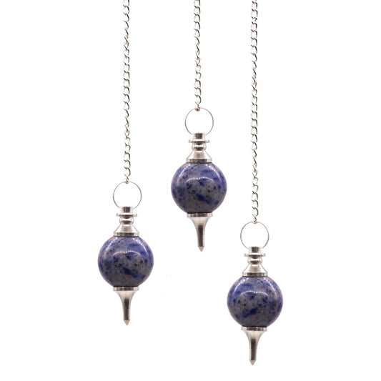 Sodalite Sphere Pendulums