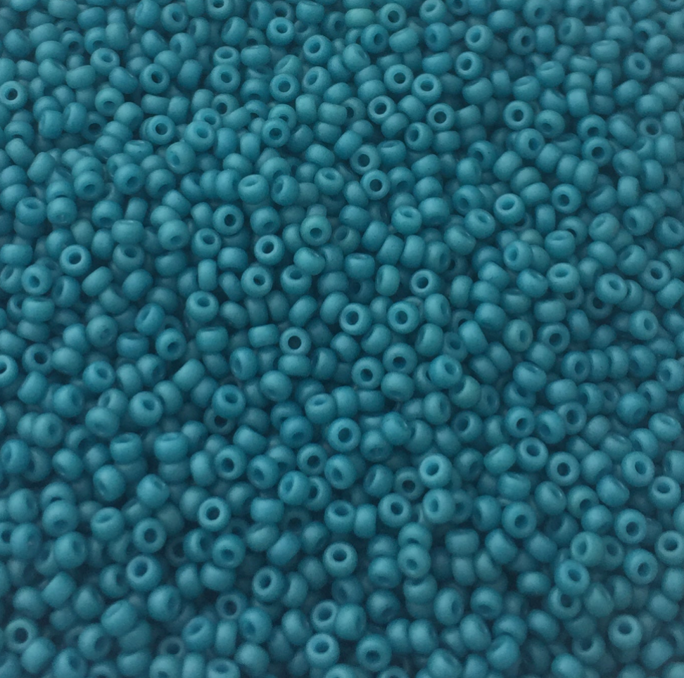 Special Dyed Dark Teal Blue 11-2051 Miyuki 11/0 Round Japanese Seed Beads 20 grams