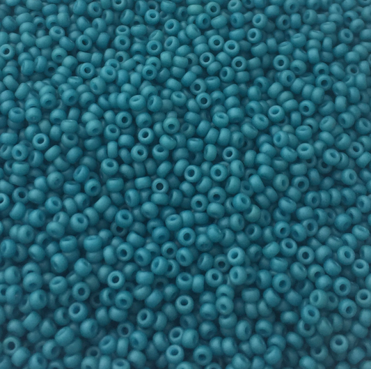 Special Dyed Dark Teal Blue 11-2051 Miyuki 11/0 Round Japanese Seed Beads 20 grams