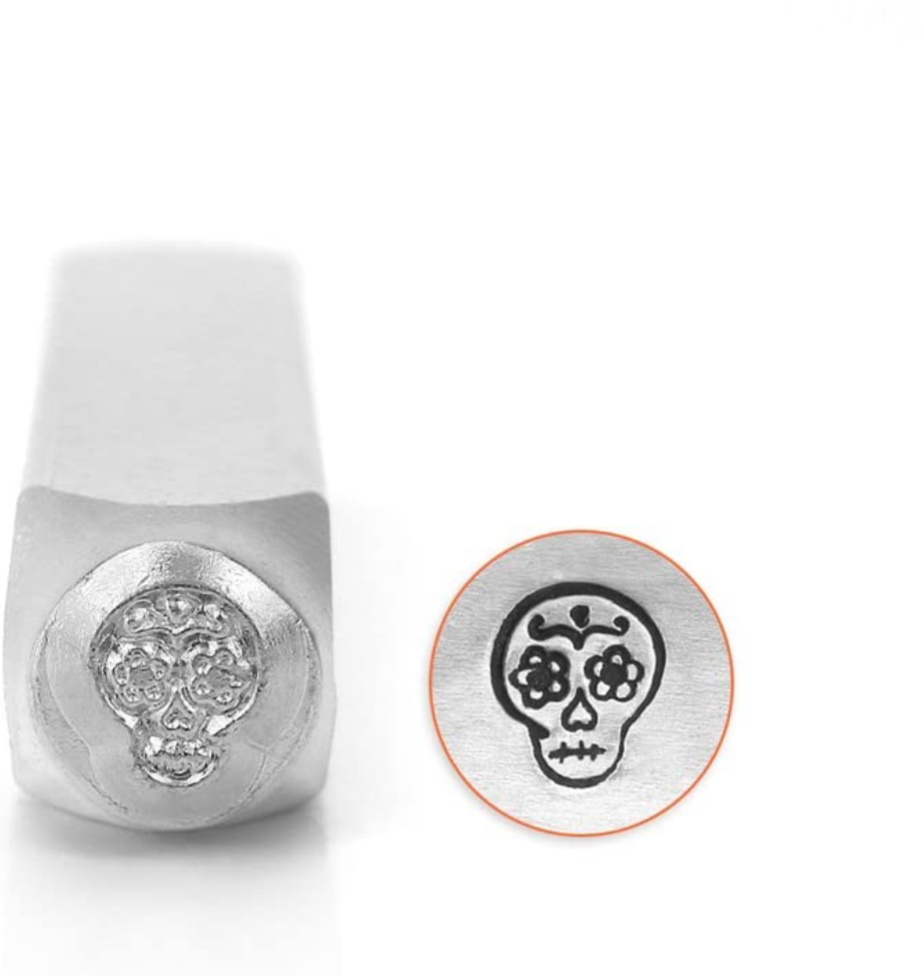 Sugar Skull 6 mm Design Stamp for Metal Stamping by ImpressArt