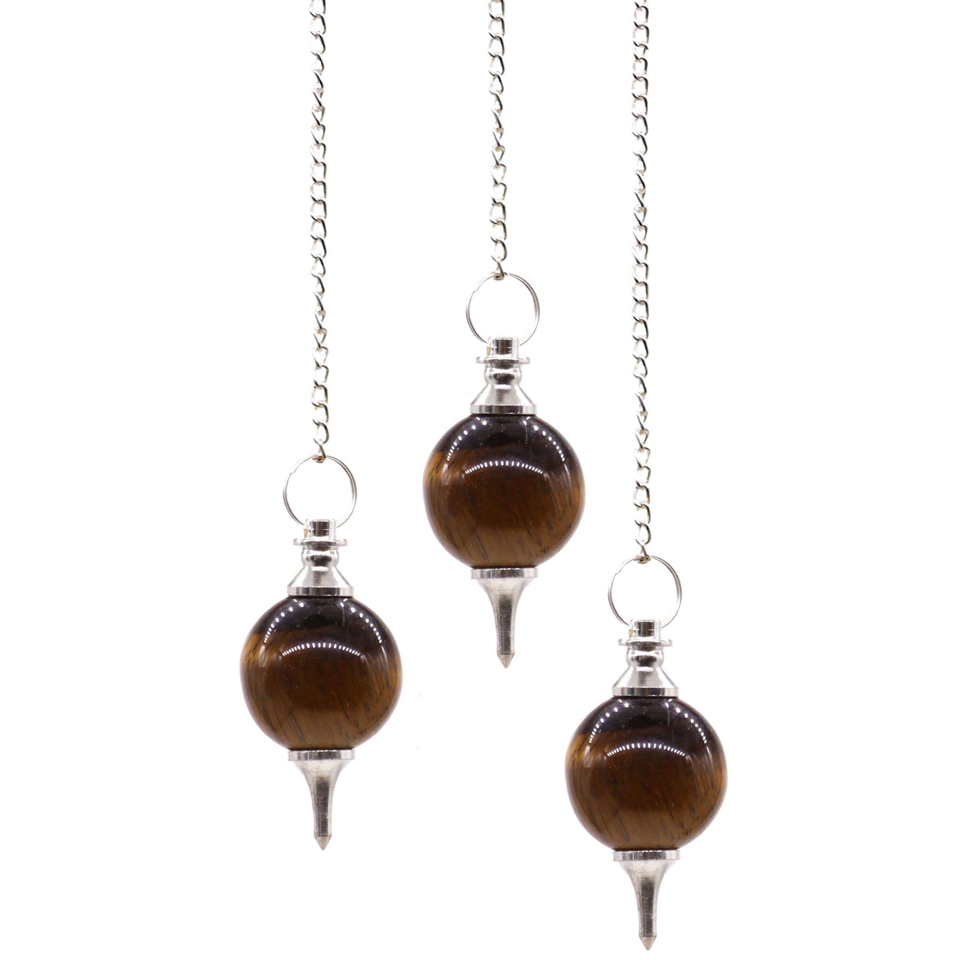 Tiger Eye Sphere Pendulums