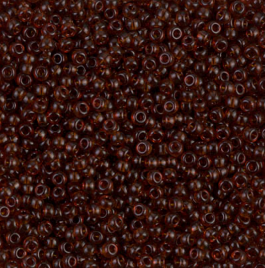 Transparent Dark Topaz 11-0134D Miyuki 11/0 Round Japanese Seed Beads 20 grams