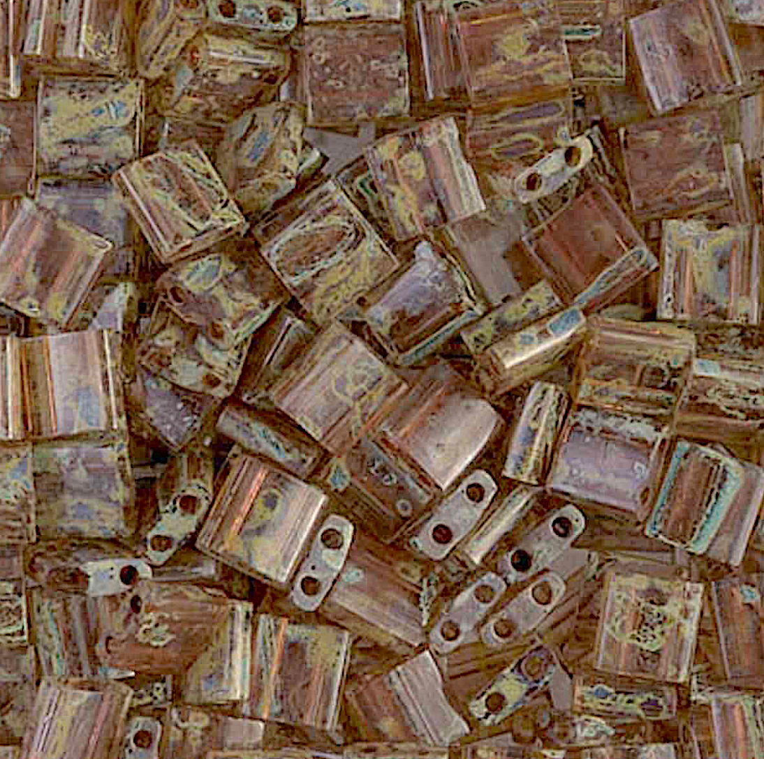 Transparent Light Smoke Topaz Picasso Miyuki Tila Beads 8 grams