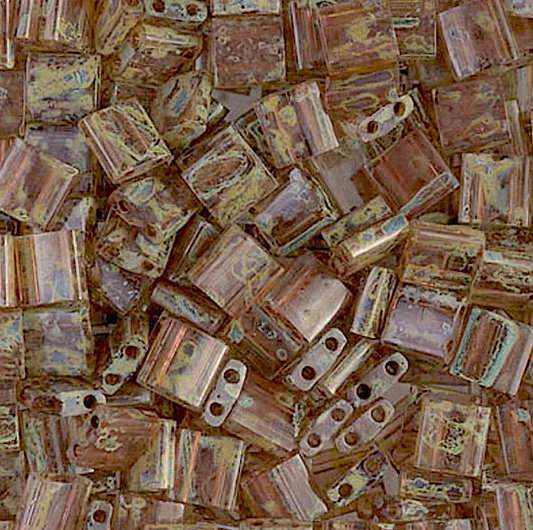 Transparent Light Smoke Topaz Picasso Miyuki Tila Beads 8 grams