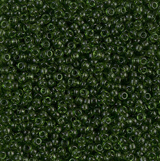 Transparent Olive Green 11-0158 Miyuki 11/0 Round Japanese Seed Beads 20 grams