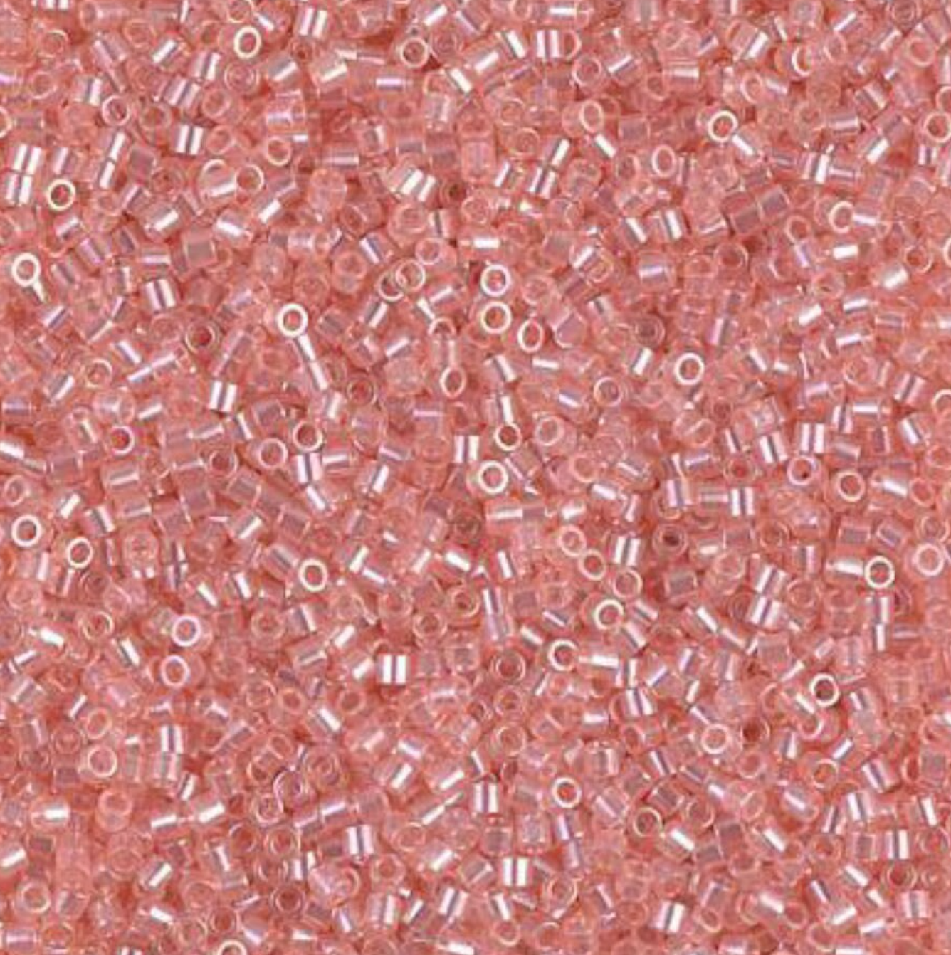 Transparent Pink Luster DBS0106 Miyuki Delica 15/0 Japanese Cylinder Beads 7 grams