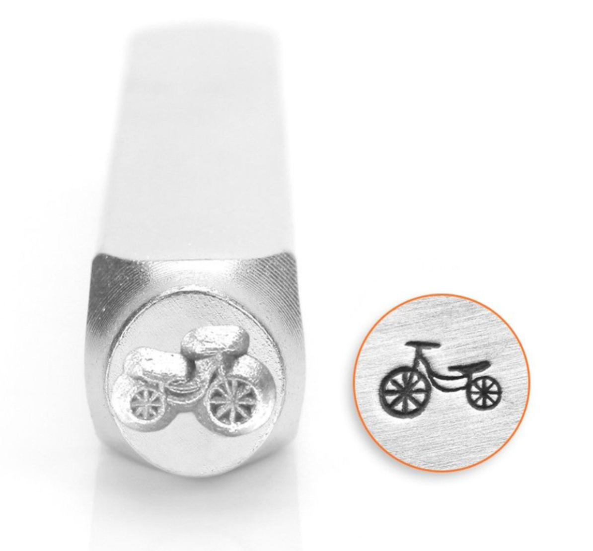 Tricycle 6mm Design Stamp for Metal Stamping by ImpressArt