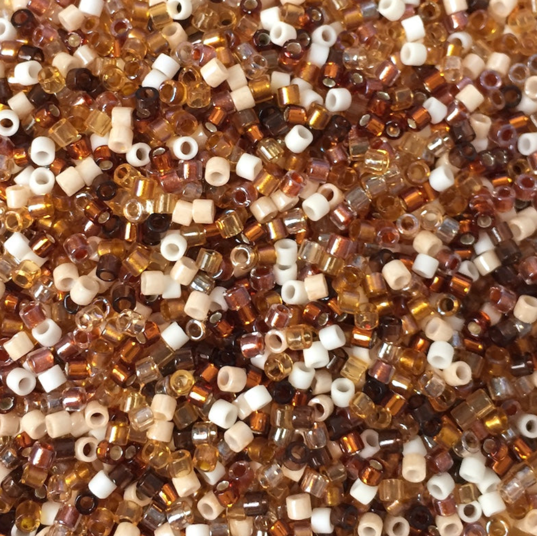 Wheat Berry Mix DBM-mix04 Miyuki Delica 10/0 Japanese Cylinder Beads 10 grams