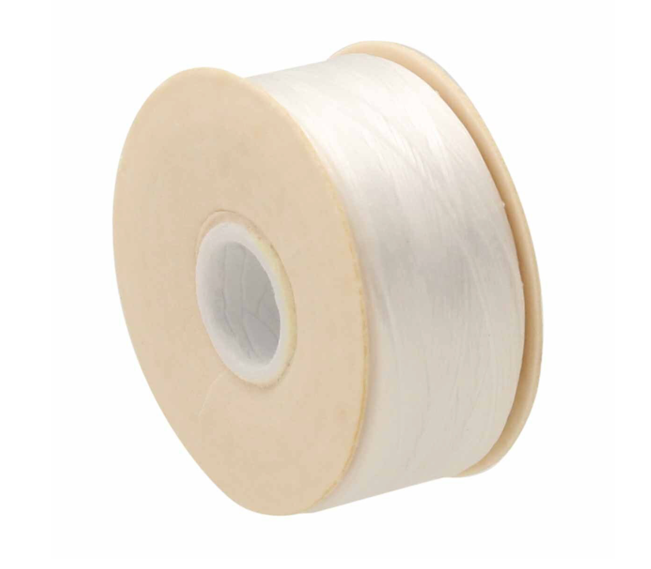 White Nymo Beading Thread Size B - One Bobbin
