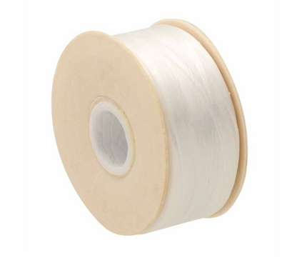 White Nymo Beading Thread Size B - One Bobbin