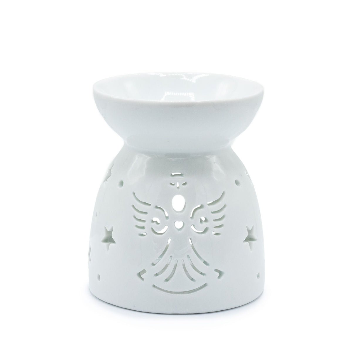 White Oil Burner Angel Cut Out