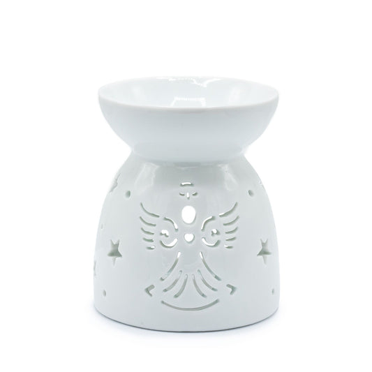 White Oil Burner Angel Cut Out