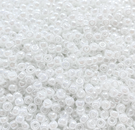White Pearl Ceylon 8-0528 Miyuki 8/0 Round Japanese Seed Beads 20 grams