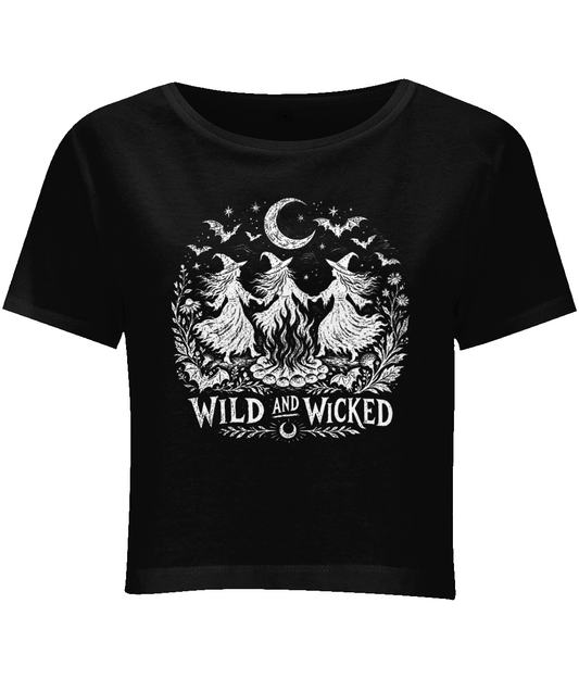 Wild and Wicked Black Women's Cropped T-Shirt