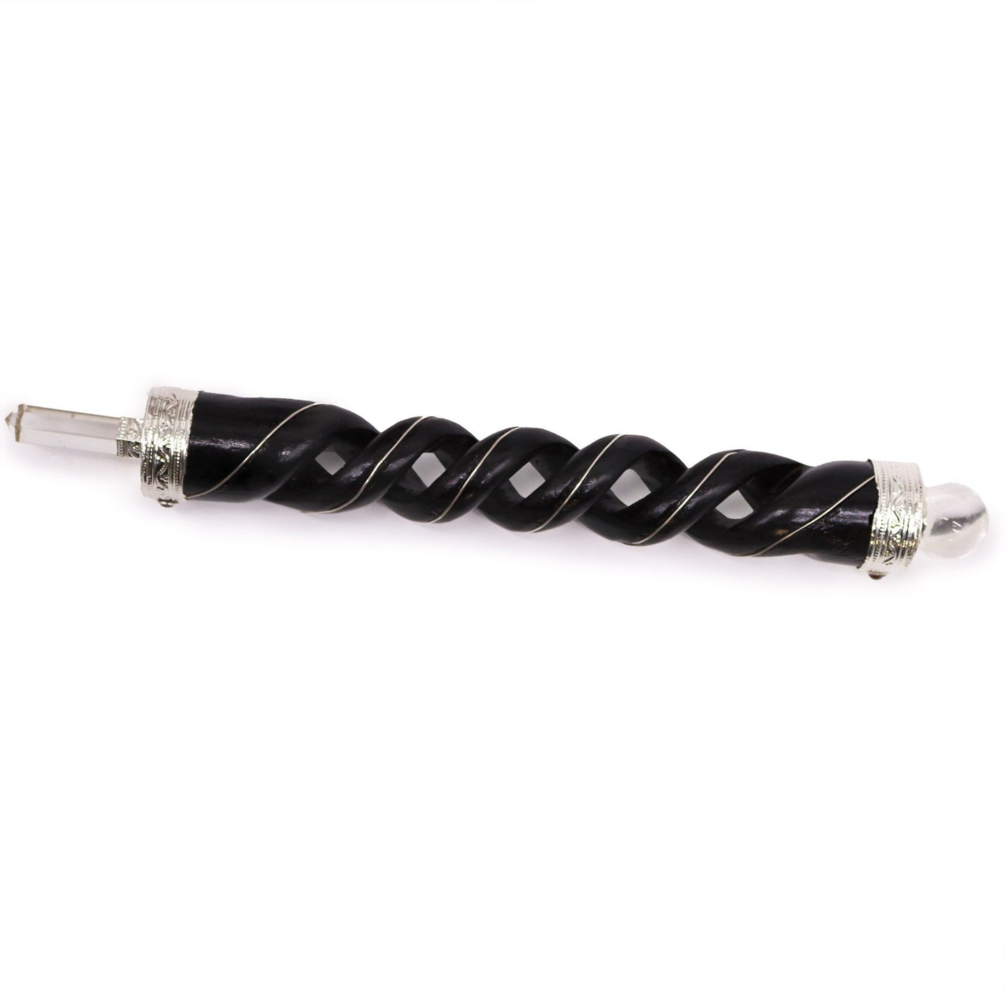 Wooden Healing Stick Spiral Carving Wand