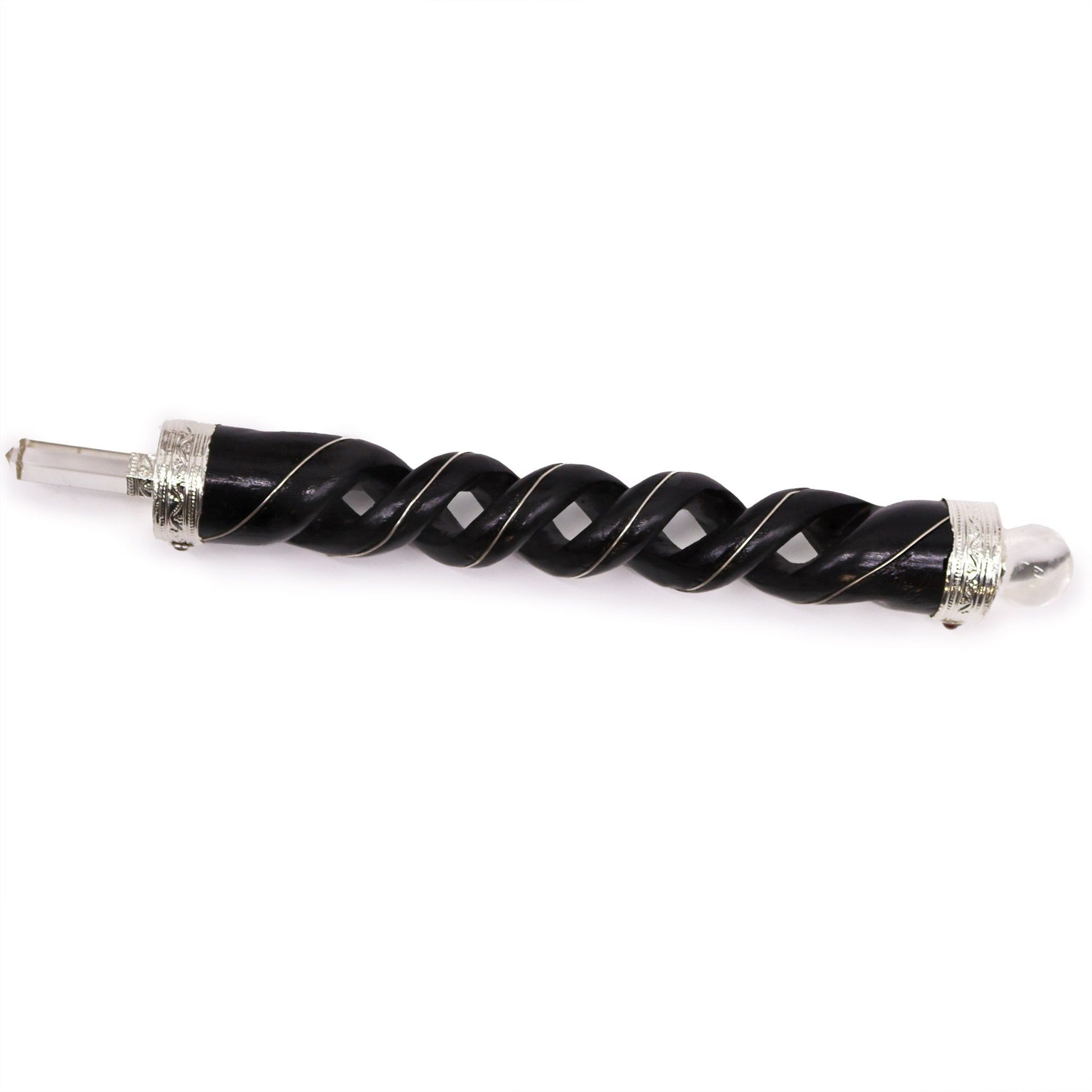 Wooden Healing Stick Spiral Carving Wand